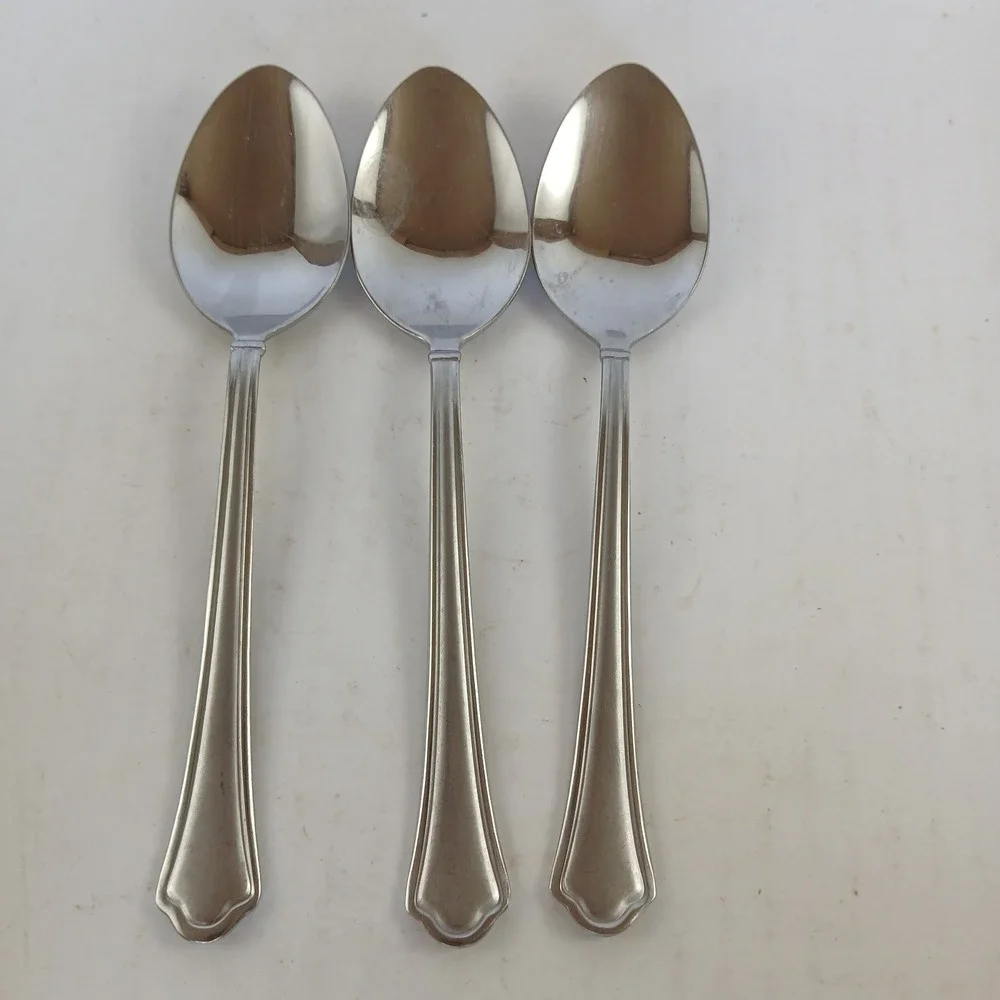 Lot Of 17 Pfaltzgraff Capri Frost 18/0 Mixed Flatware Piece Lot See Description